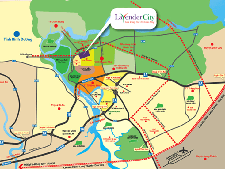 Lavender City commercial urban area