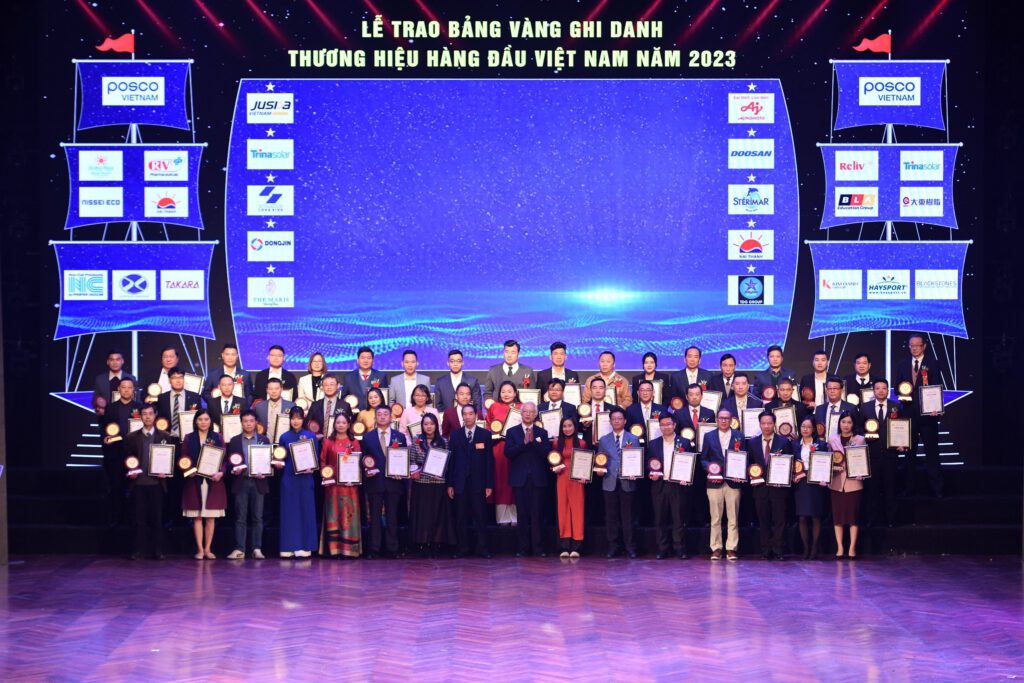 Các doanh nghiệp được Vinh danh tại Chương trình Thương hiệu hàng đầu Việt Nam năm 2023