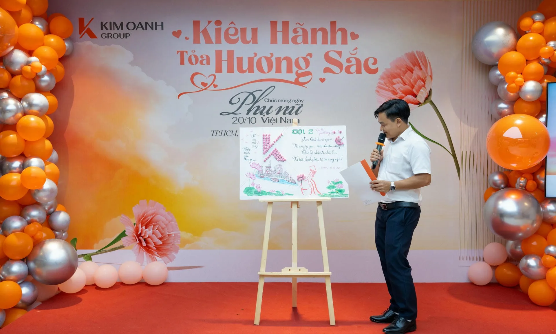 Tác phẩm của đội Nam CBNV làm việc tại tầng 2 và tầng 8