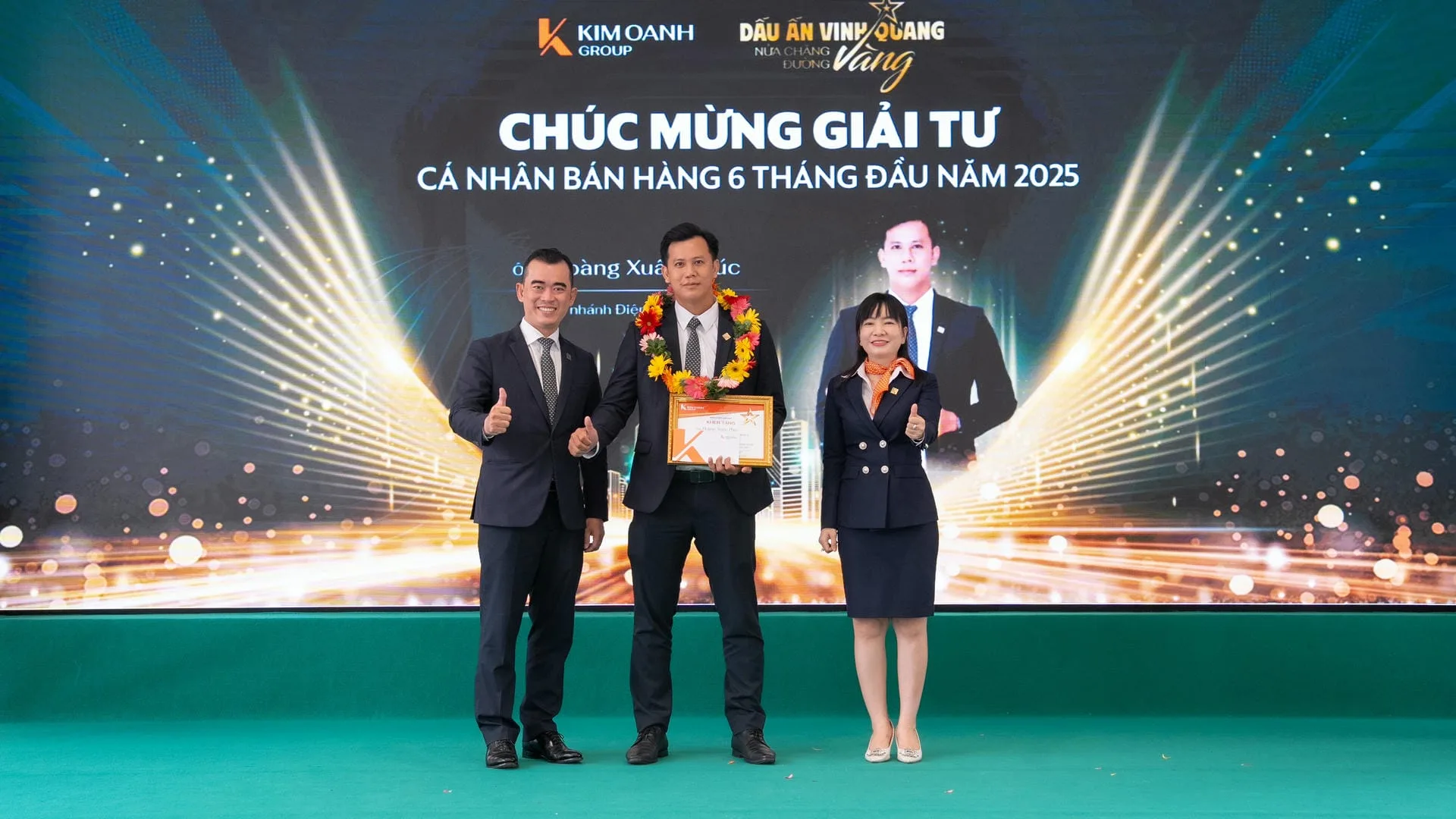 Ông Hoàng Xuân Phúc - Nhóm 2 - Phòng 1 - Chi nhánh Điện Biên Phủ được vinh danh với Giải Tư - Cá nhân bán hàng 6 tháng đầu năm 2025.