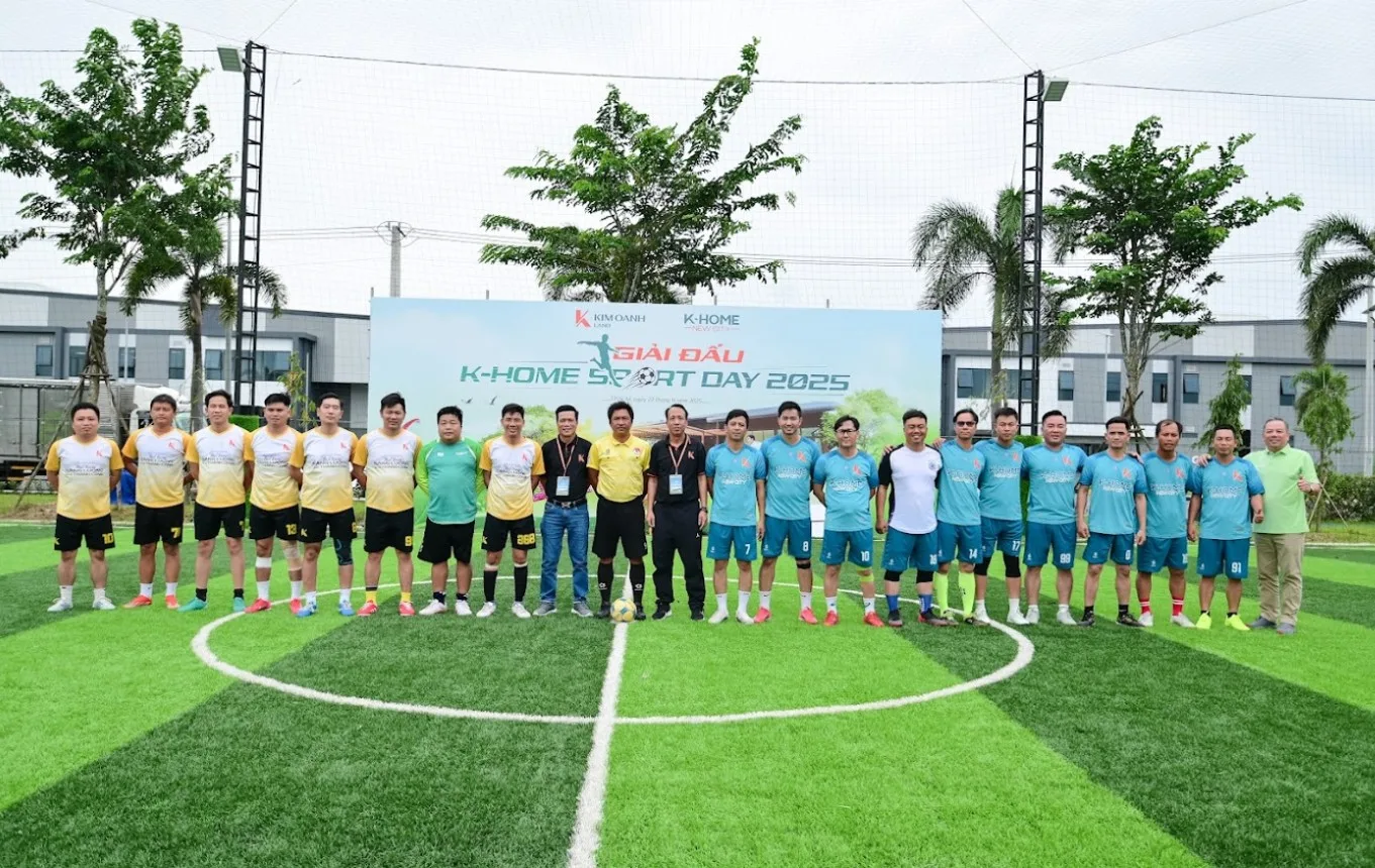 Không gian sân bóng đá tại tổ hợp thể thao K-Home New City