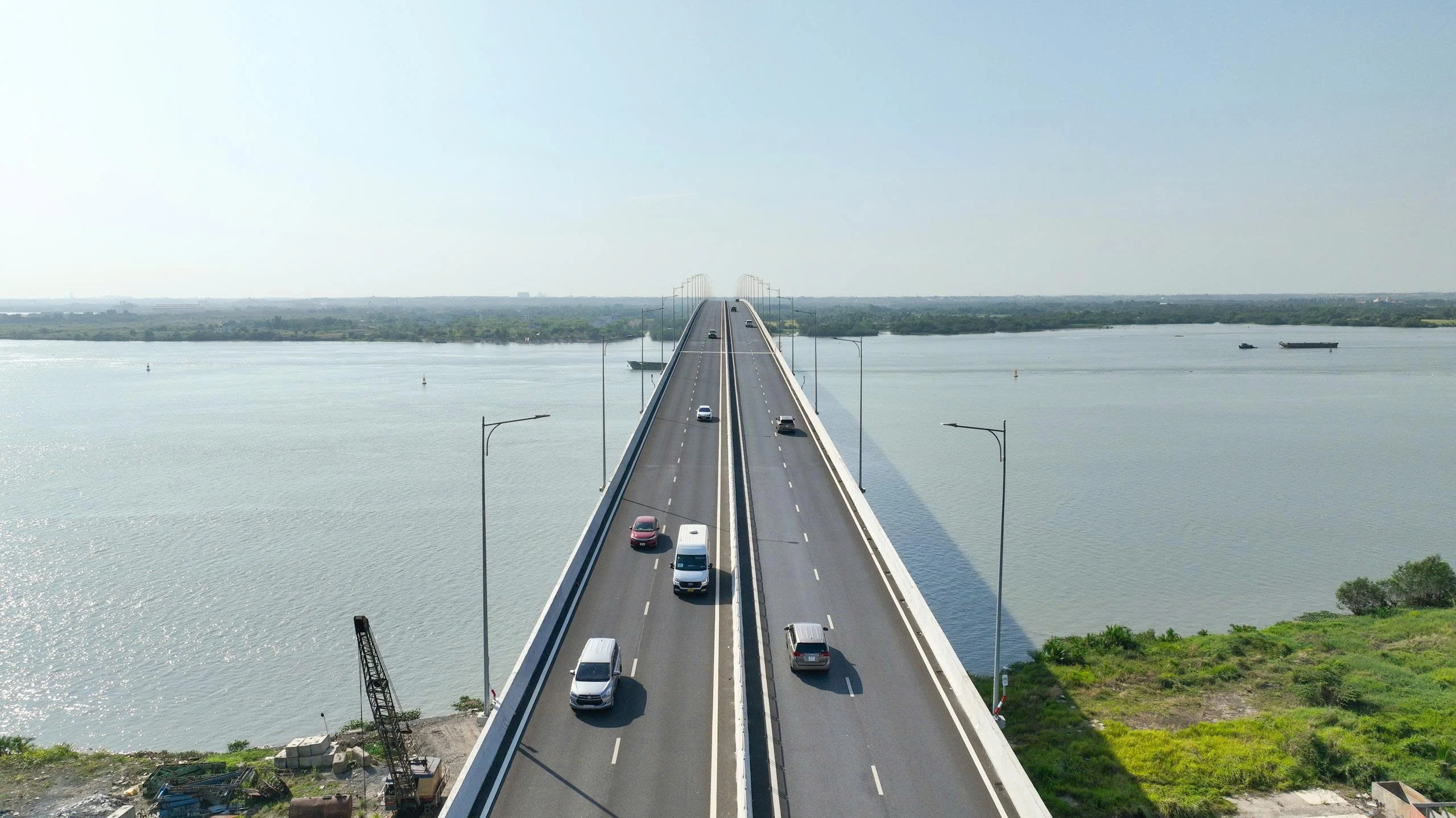 Cầu Nhơn Trạch rút ngắn thời gian di chuyển từ trung tâm TP.HCM đến Nhơn Trạch chỉ còn 25-30 phút