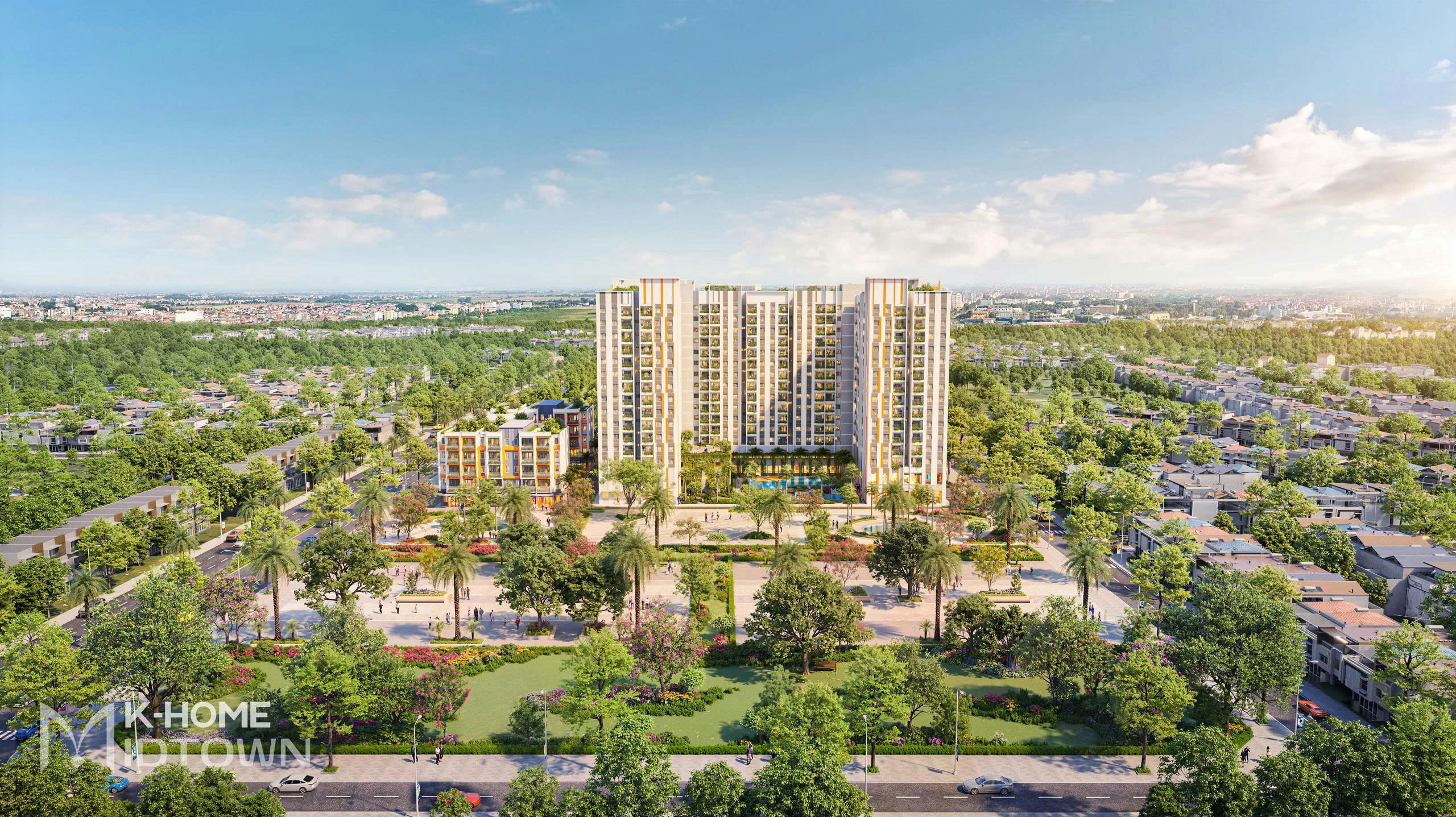 K-Home Midtown gồm 1 block cao 15 tầng, cung cấp 562 căn hộ đa dạng loại hình từ Studio, 1 phòng ngủ+A, 1 phòng ngủ+B đến 2 phòng ngủ. Dự án mang đến phong cách sống chuẩn Singapore khi áp dụng tiêu chuẩn công trình xanh EDGE và tích hợp đầy đủ tiện ích như TTTM GO!, công viên, trường học, khu BBQ, hồ bơi, khu thể thao, trạm sạc xe điện…